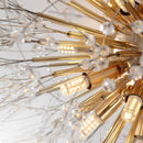 Lustre Pendente Moderno Galaxy Dourado Led