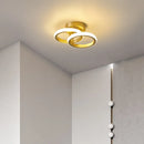 Luminária de Teto Plafon Golden Circular/Quadrado