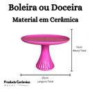 Boleira de Cerâmica para Festa e Decoração