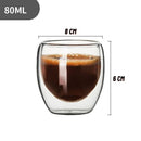 Jogo 6 Copos de Vidro Duplo 80ml: Design e Charme