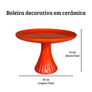 Boleira de Cerâmica para Festa e Decoração