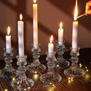 Castiçal de Vidro Decorativo Elegante