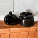 Kit Alheiro e Saleiro de Cerâmica Charmoso