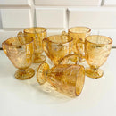 Conjunto com 6 Canecas de Cristal Âmbar