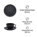 Conjunto de Jantar Flat Ônix: Design Natural e Sofisticado