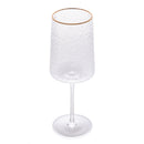 Taça Petra Cristal com Fio de Ouro 500ml