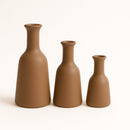 Conjunto de Vasos em Cerâmica Terracota