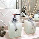 Kit Lavabo Luxo em Vidro Com Bandeja Ambar
