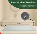 Kit Banheiro Lavabo Vidros Degrade Luxo C/ Bandeja Vasinho E Enfeite