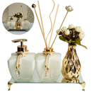 Conjunto Lavabo Luxo Bahamas com Bandeja Espelhada