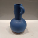 Vaso Decorativo em Cerâmica Azul Elegante